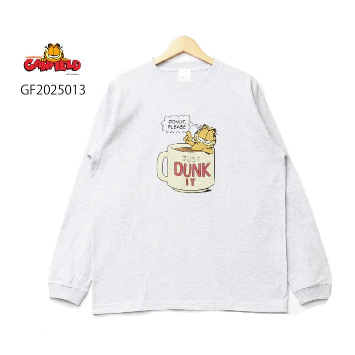 GARFIELD ガーフィールド プリント 長袖Tシャツ 長T ロンT メンズ