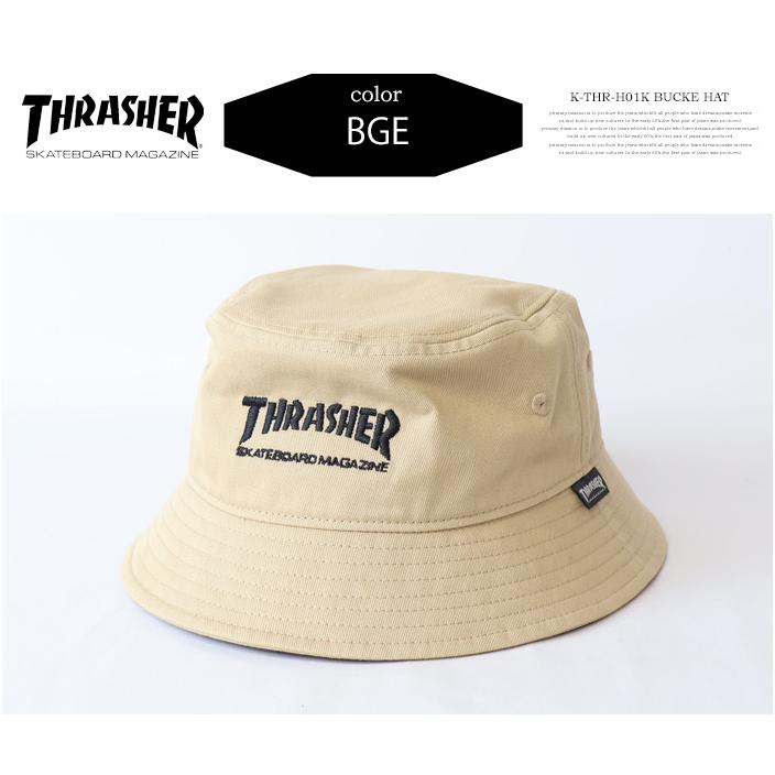 THRASHER スラッシャー キッズサイズ ロゴ刺繍 バケットハット