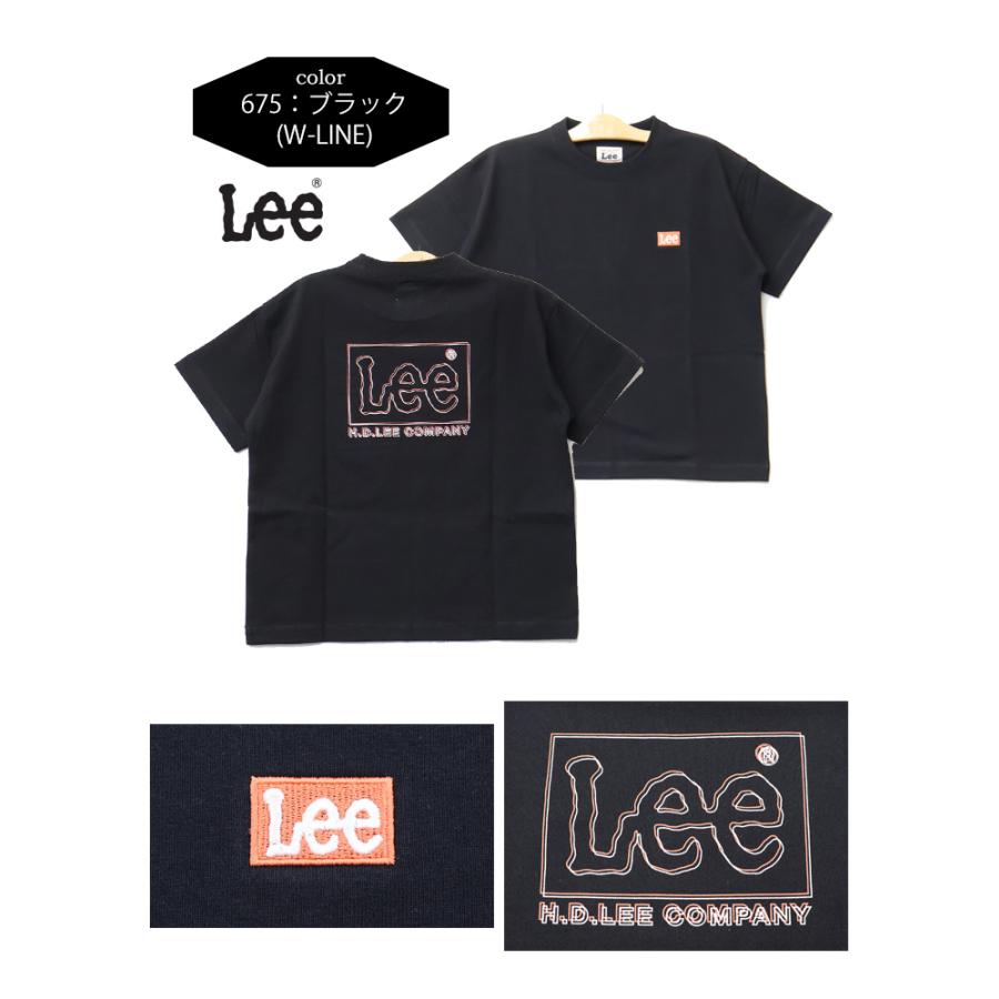 Lee（リー） キッズ バックプリント 半袖Tシャツ 半T 120cm 130cm
