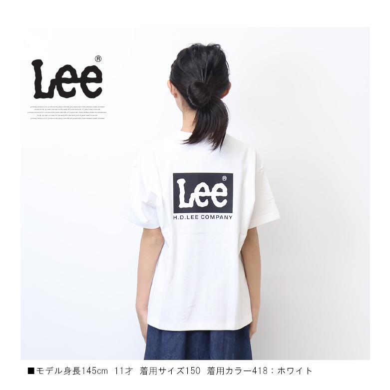Lee（リー） キッズ バックプリント 半袖Tシャツ 半T 120cm 130cm