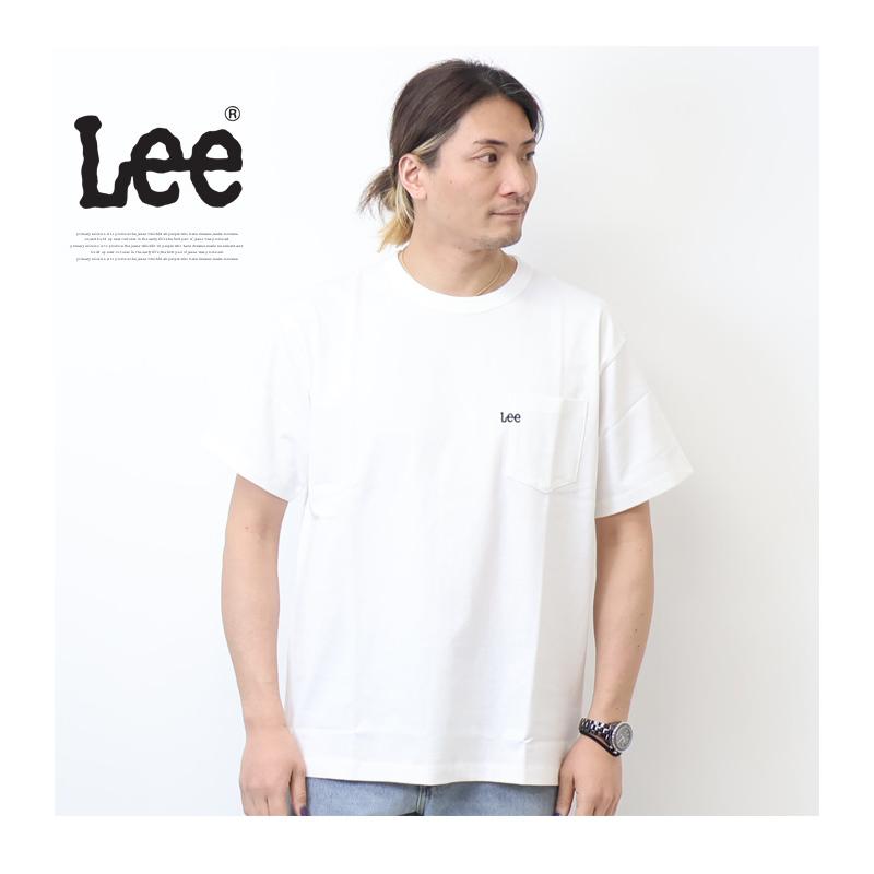 Lee（リー） ロゴ刺繍 胸ポケット 半袖Tシャツ メンズ レディース ユニ