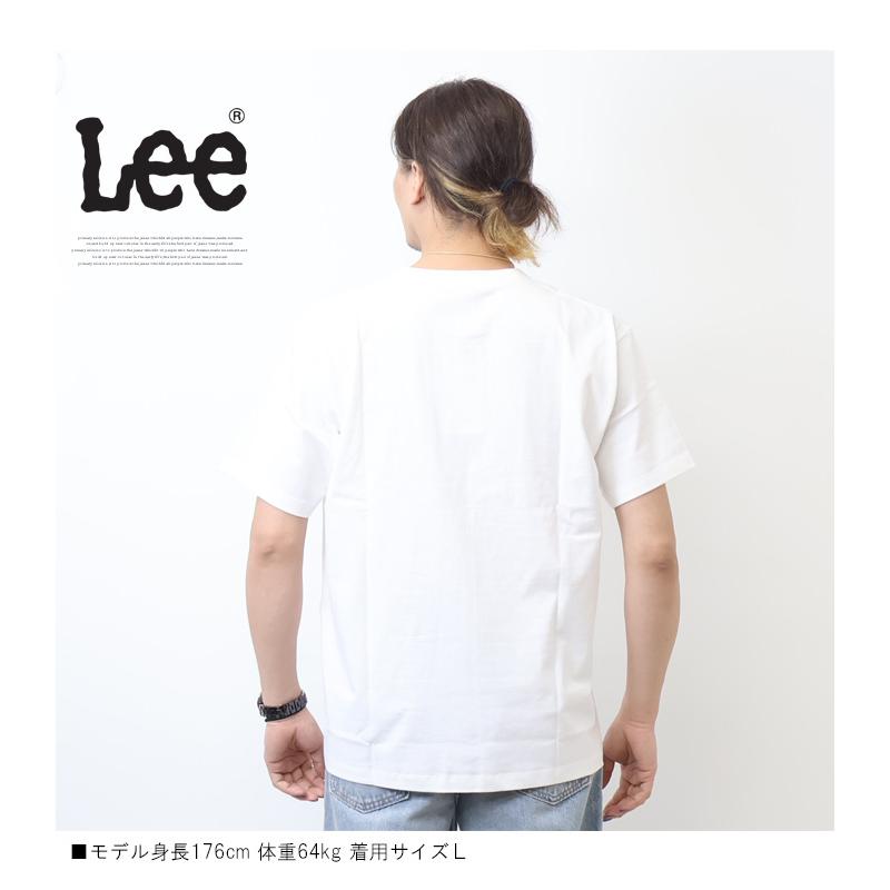 Lee（リー） ロゴ刺繍 胸ポケット 半袖Tシャツ メンズ レディース ユニ