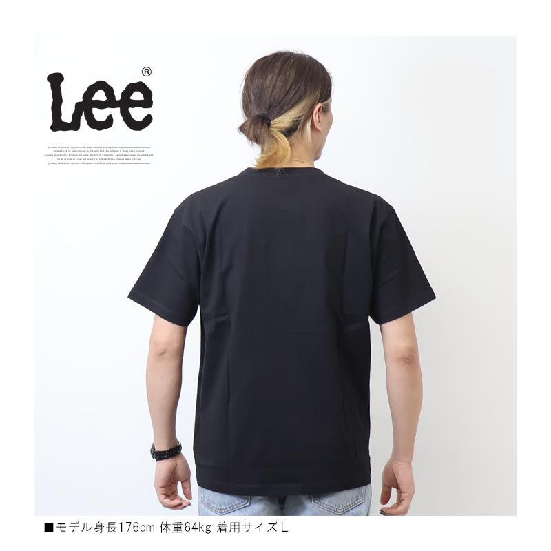 Lee（リー） ロゴ刺繍 胸ポケット 半袖Tシャツ メンズ レディース ユニ