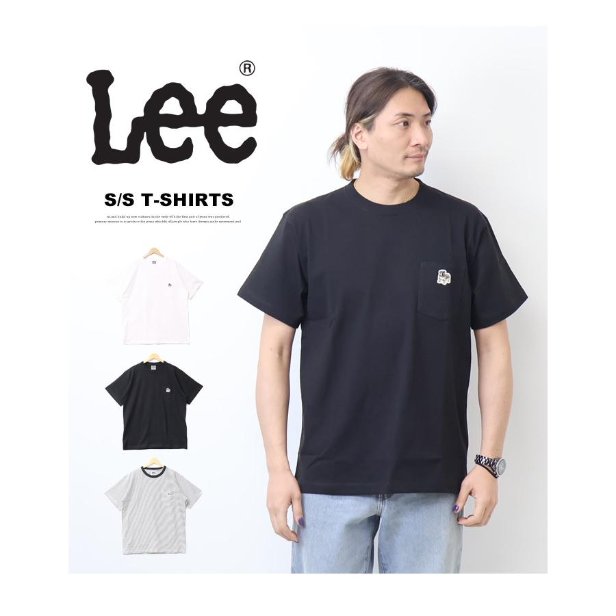 Lee（リー） ブルドッグワッペン 胸ポケット 半袖Tシャツ メンズ