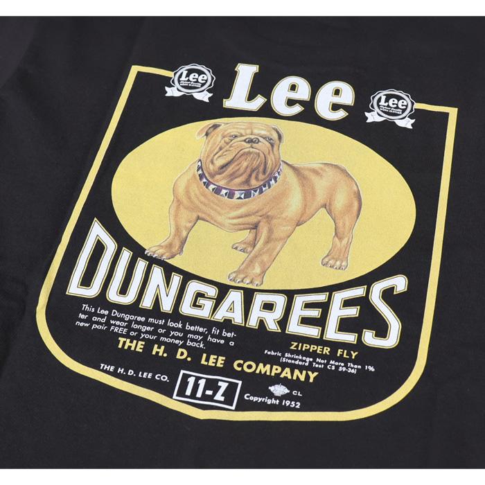 Lee（リー） バックプリント 半袖Tシャツ ブルドッグフラッシャー