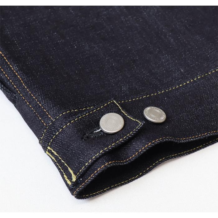 MOMOTARO JEANS 桃太郎ジーンズ #002 STANDARD DENIM JACKET スタンダード デニムジャケット ジージャン Gジャン 14.7oz 日本製 MMGJ0002の画像