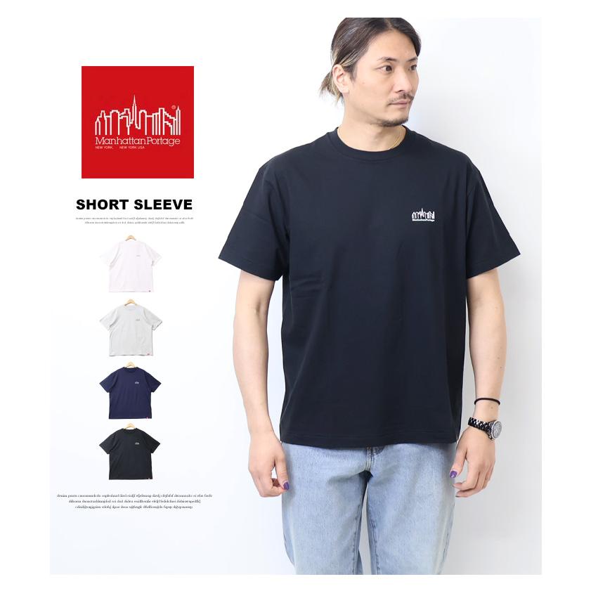ブラック Tシャツ Mサイズ Manhattan Portage（マンハッタンポーテージ） プリント 半袖Tシャツ