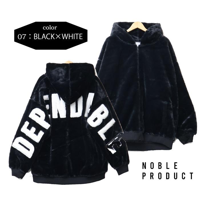 NOBLE PRODUCT（ノーブルプロダクト） バックビッグロゴ ファー