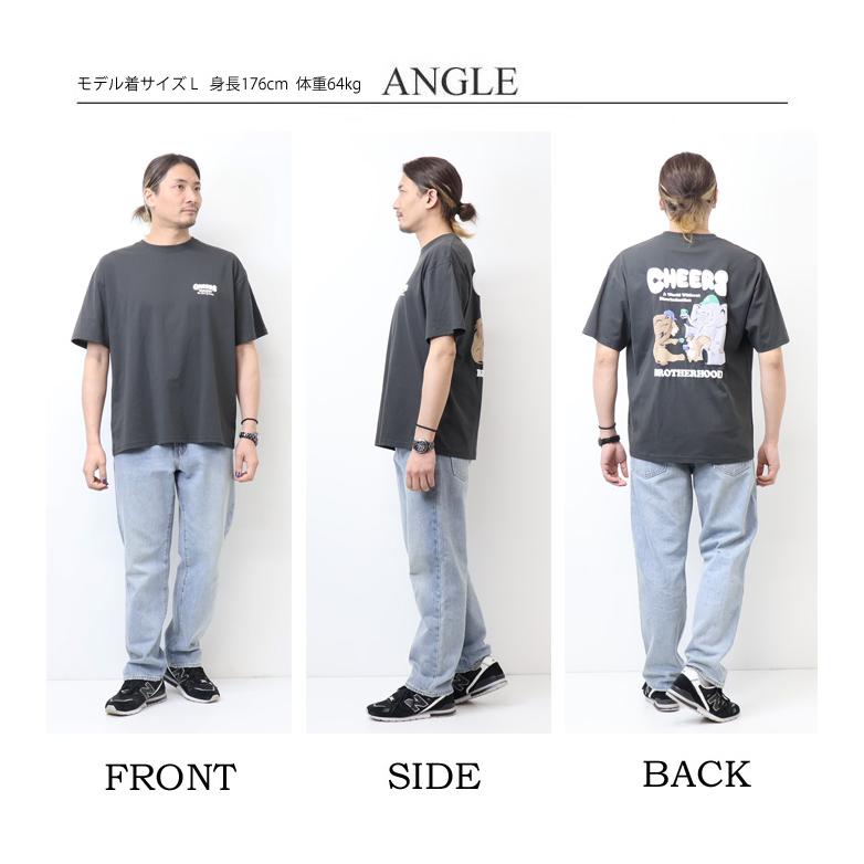 Quash（クアッシュ） アニマル発砲プリント 半袖Tシャツ 半T メンズ