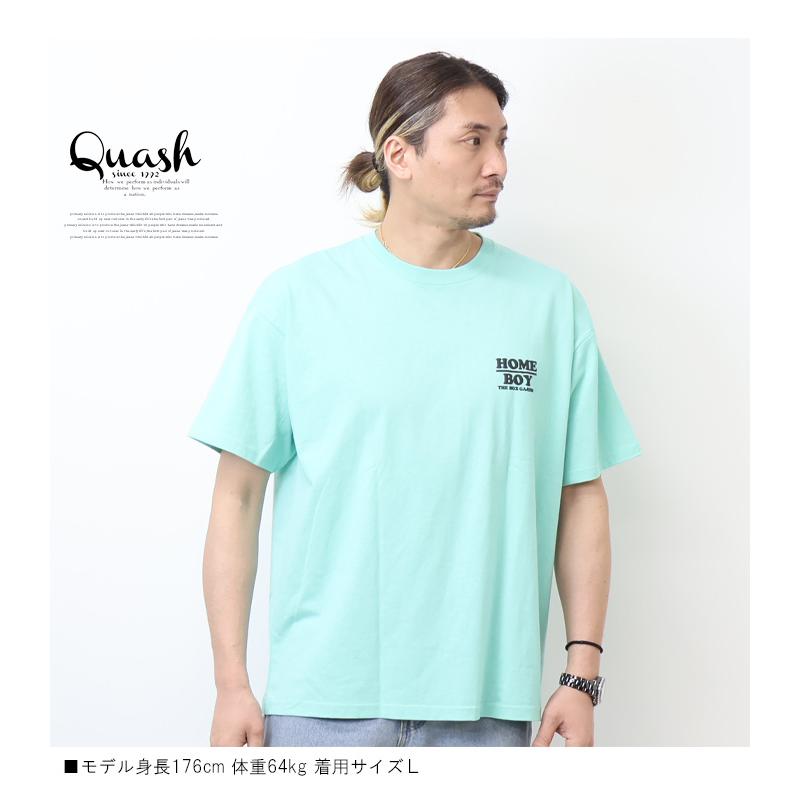 Quash（クアッシュ） アニマル発砲プリント 半袖Tシャツ 半T メンズ