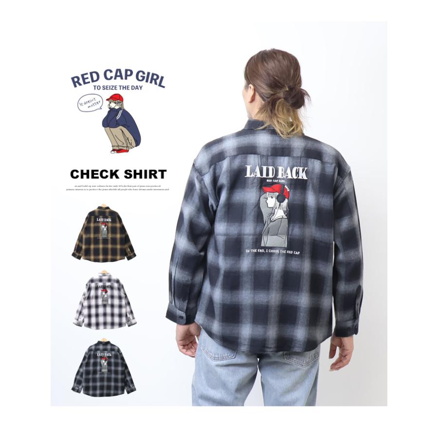 RED CAP GIRL レッドキャップガール オンブレチェック バック