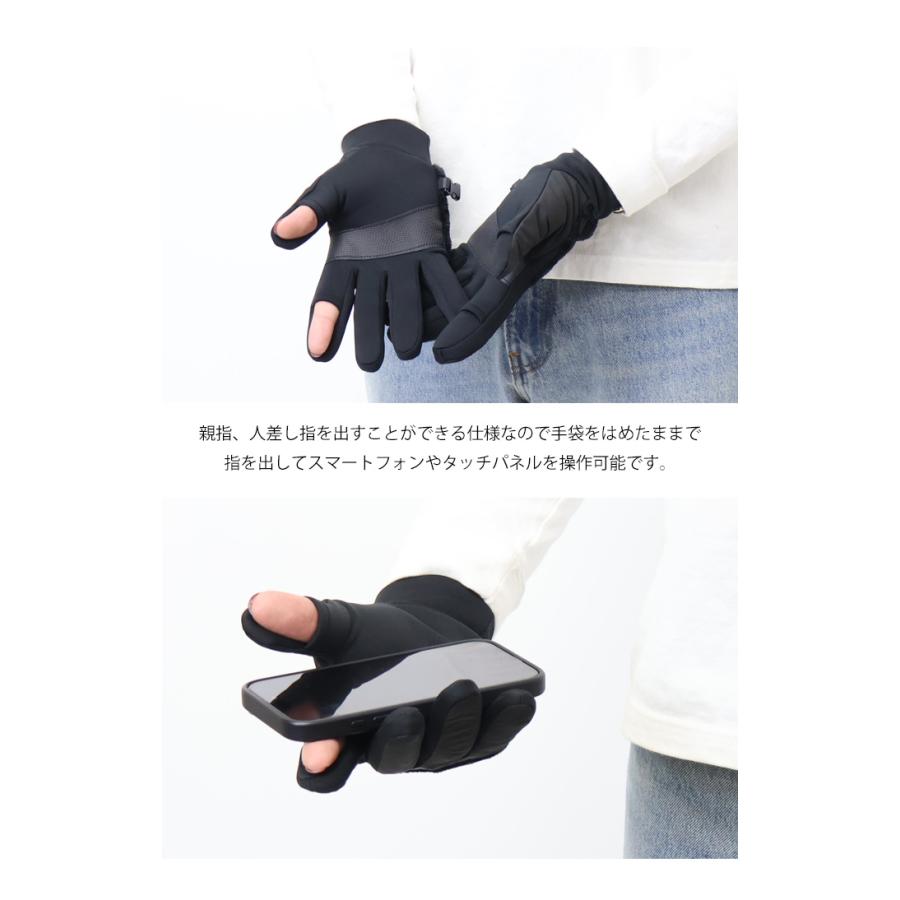 GERRY（ジェリー） ボア タフタ切り替え5指 手袋 グローブ メンズ