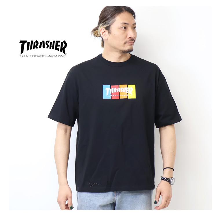 THRASHER（スラッシャー） マグロゴプリント 半袖Tシャツ 半T ビッグ
