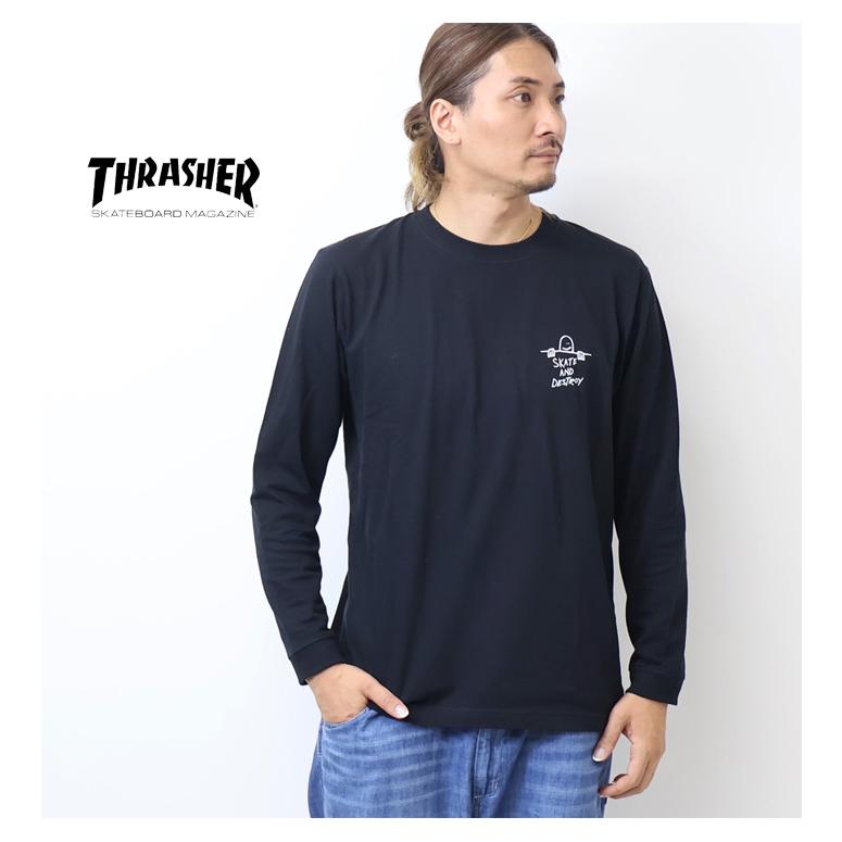 THRASHER（スラッシャー） マークゴンザレス ロゴプリント 長袖Tシャツ