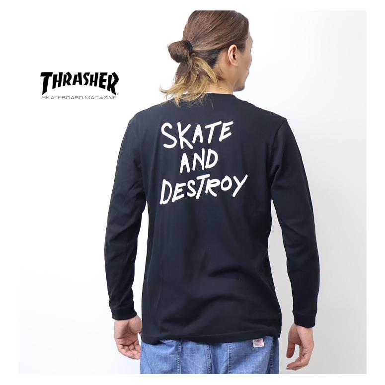THRASHER（スラッシャー） マークゴンザレス ロゴプリント 長袖Tシャツ