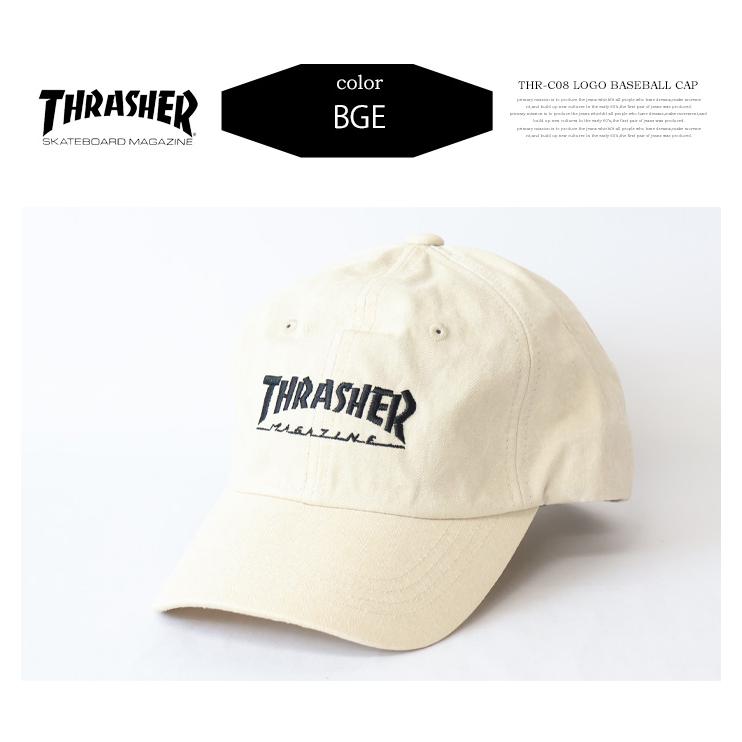 THRASHER（スラッシャー） ロゴ刺繍 ヘリンボーンコットン ベース