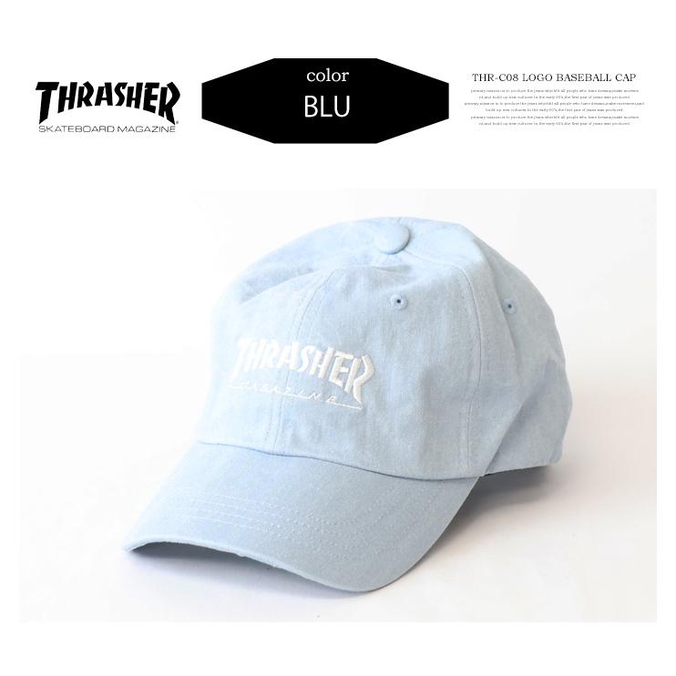 THRASHER（スラッシャー） ロゴ刺繍 ヘリンボーンコットン ベース