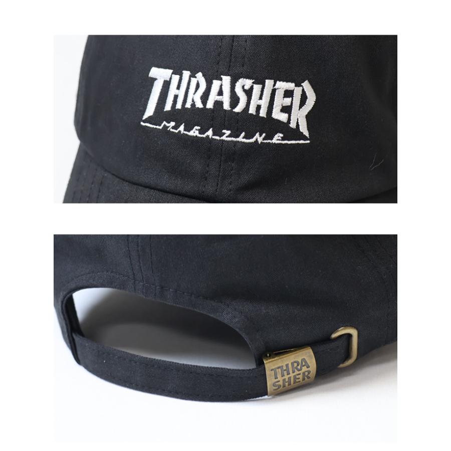 THRASHER（スラッシャー） ロゴ刺繍 ヘリンボーンコットン ベース