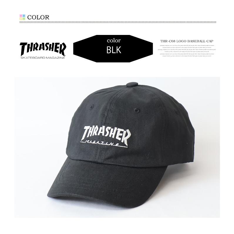 THRASHER（スラッシャー） ロゴ刺繍 ヘリンボーンコットン ベース