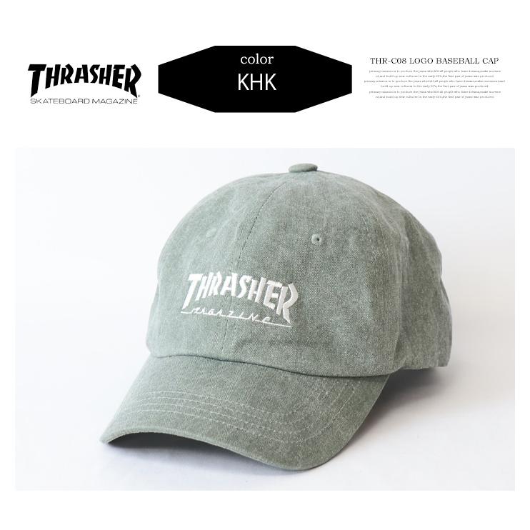 THRASHER（スラッシャー） ロゴ刺繍 ヘリンボーンコットン ベース