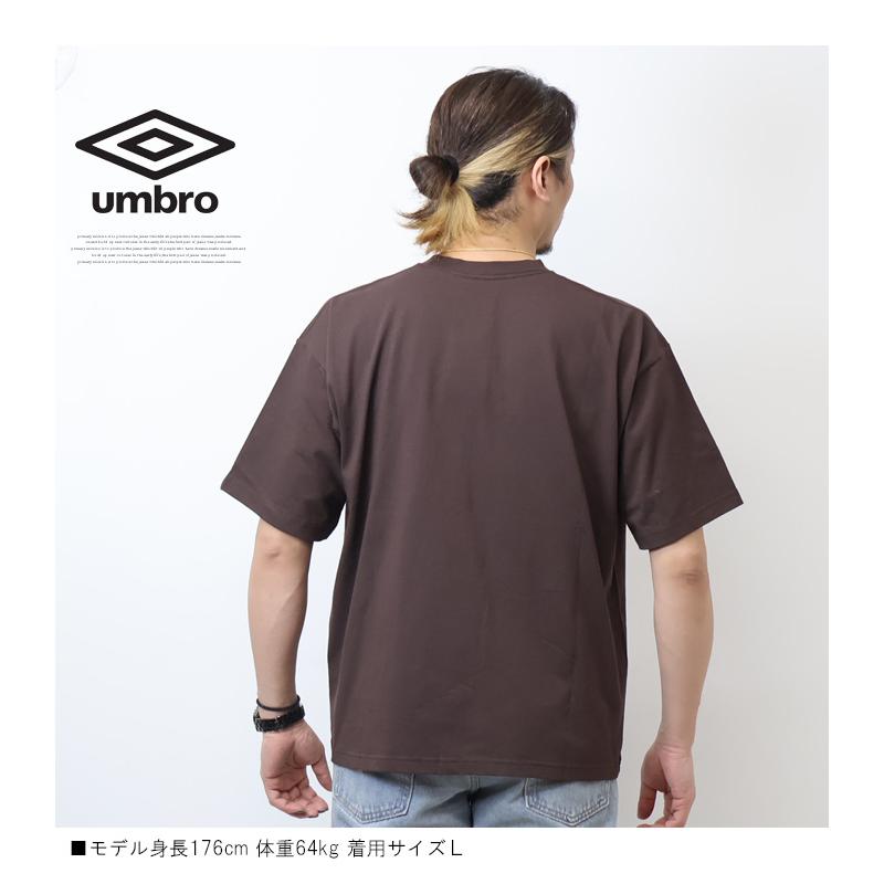 umbro（アンブロ） 別注 ロゴ刺繍 半袖Tシャツ 半T メンズ UM7112