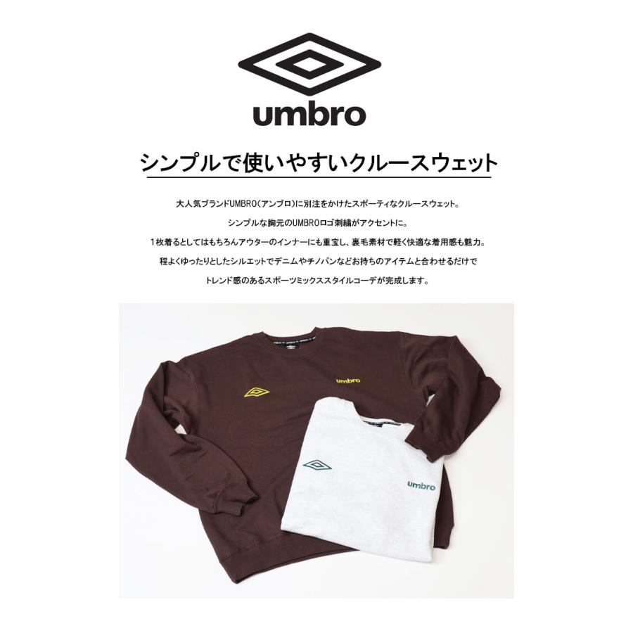umbro（アンブロ） 別注 クルーネックスウェットシャツ トレーナー 裏