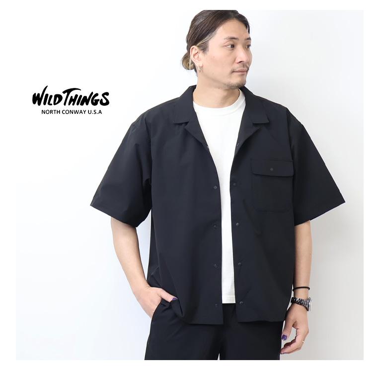 WILD THINGS（ワイルドシングス） オープンカラー 胸ポケット 半袖