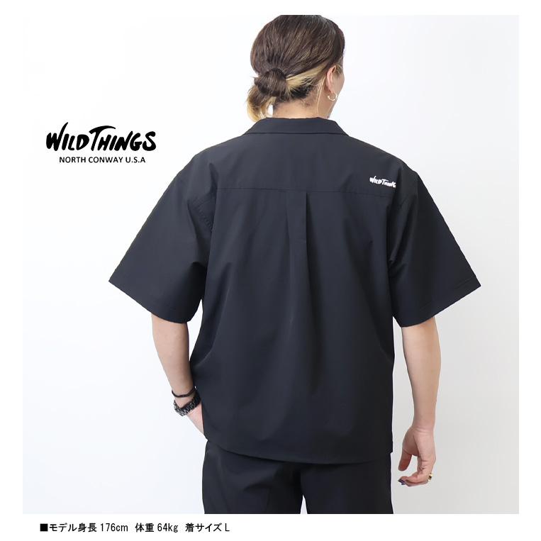 WILD THINGS（ワイルドシングス） オープンカラー 胸ポケット 半袖