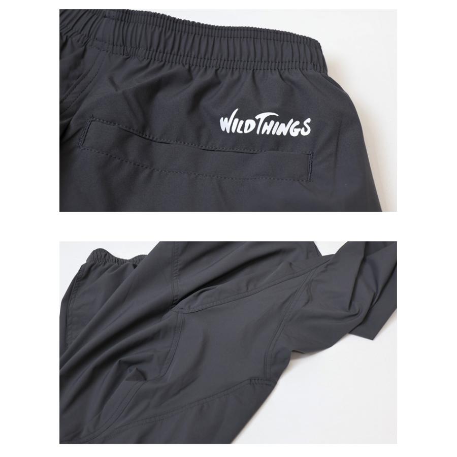 wild things パンツ　メンズ　ブラック m WILD THINGS ワイルドシングス モーションパンツ イージーパンツ