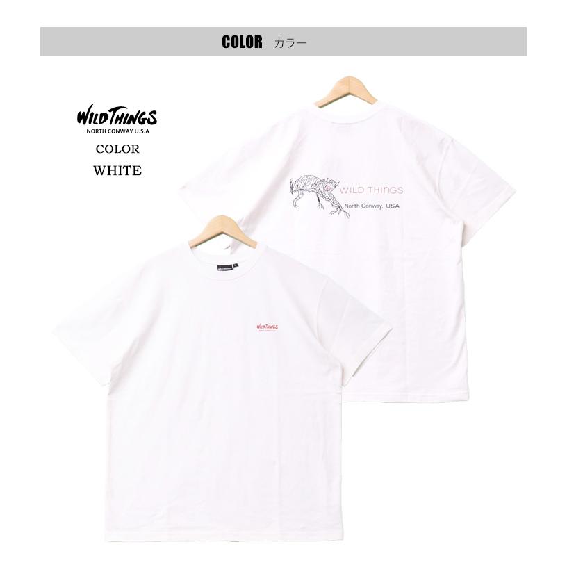 WILD THINGS（ワイルドシングス） WILD CAT プリント 半袖Tシャツ 半T