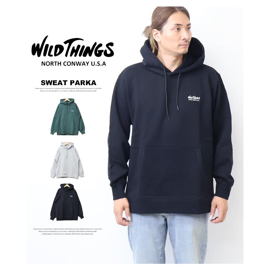 WILD THINGS（ワイルドシングス） ワンポイント スウェットパーカー 裏