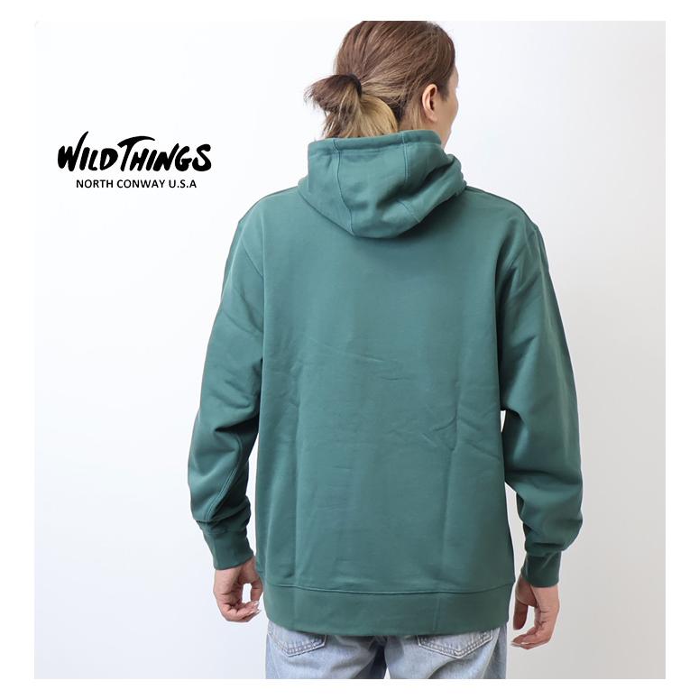 WILD THINGS（ワイルドシングス） ワンポイント スウェットパーカー 裏 