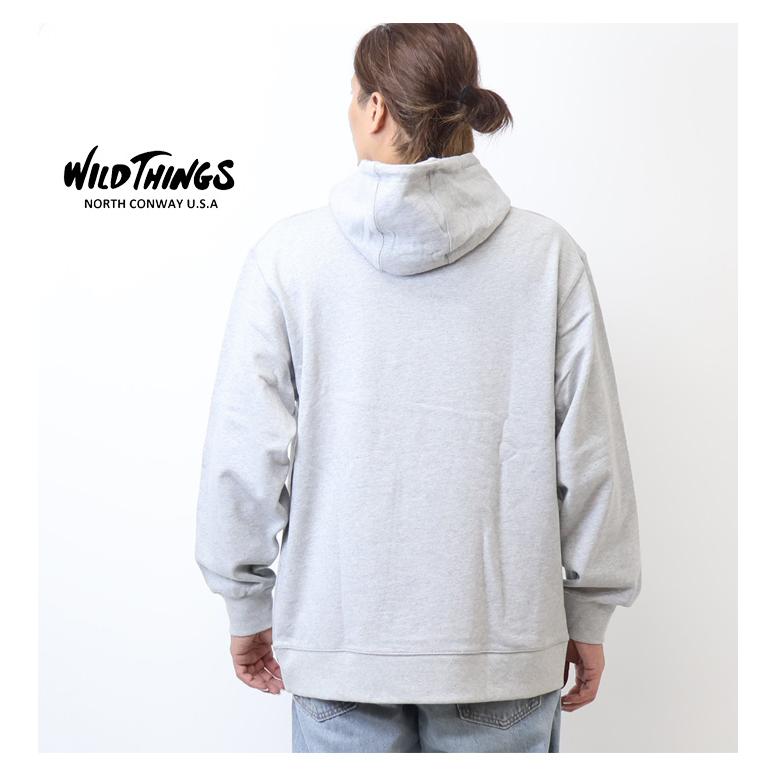 WILD THINGS（ワイルドシングス） ワンポイント スウェットパーカー 裏