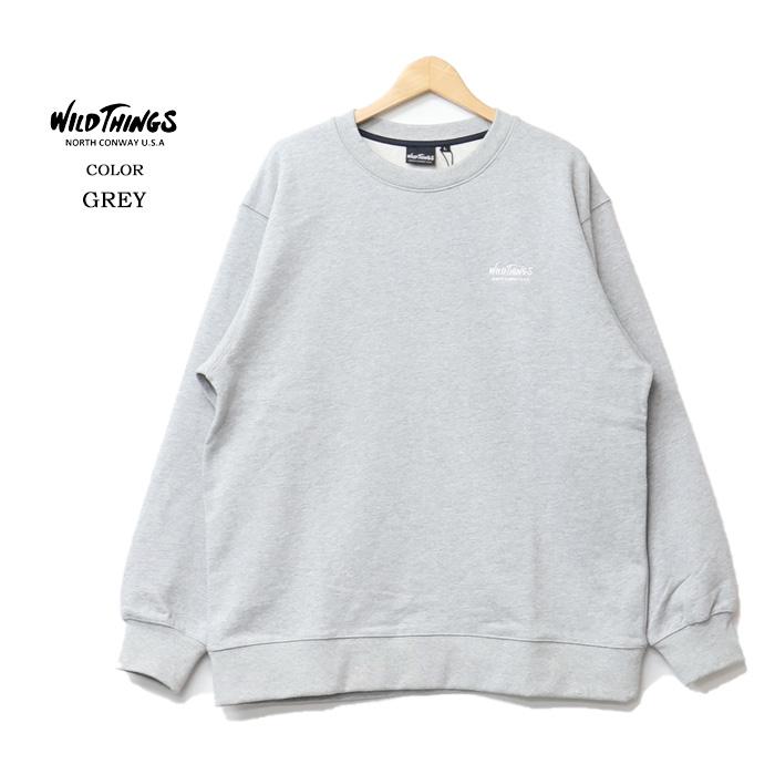 WILD THINGS（ワイルドシングス） クルーネックスウェットシャツ 裏毛