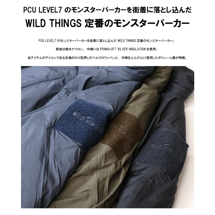 WILD THINGS ワイルドシングス MONSTER PARKA モンスターパーカー アウター メンズ 送料無料 WT252-10-Q4の画像