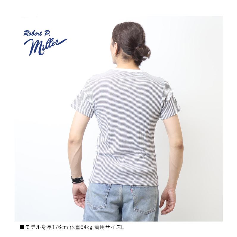 Robert P. Miller ロバート ピー ミラー パネルリブ クルーネック 半袖Tシャツ 無地 半T パックTシャツ メンズ 109C | Robert P. Miller | 14
