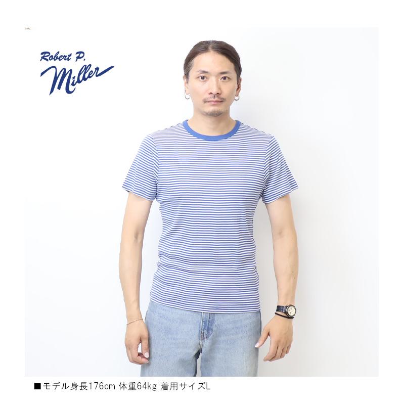 Robert P. Miller ロバート ピー ミラー パネルリブ クルーネック 半袖Tシャツ 無地 半T パックTシャツ メンズ 109C | Robert P. Miller | 16