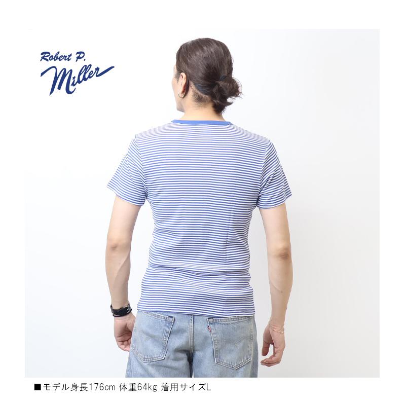 Robert P. Miller ロバート ピー ミラー パネルリブ クルーネック 半袖Tシャツ 無地 半T パックTシャツ メンズ 109C | Robert P. Miller | 17