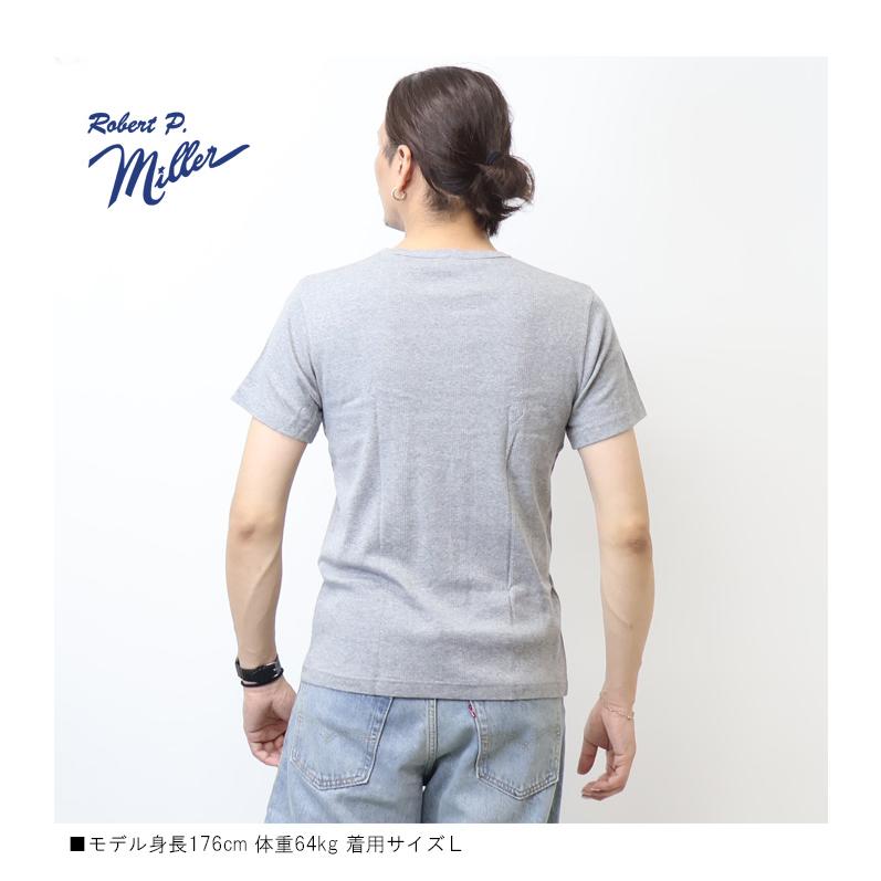 Robert P. Miller ロバート ピー ミラー パネルリブ クルーネック 半袖Tシャツ 無地 半T パックTシャツ メンズ 109C | Robert P. Miller | 08