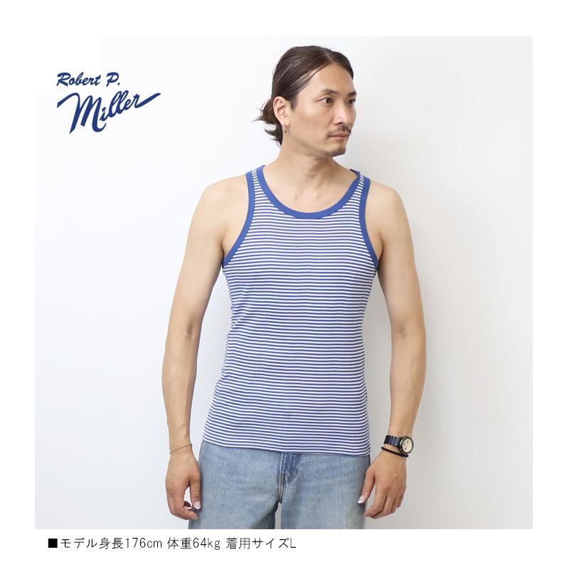 Robert P. Miller ロバート ピー ミラー パネルリブ タンクトップ 無地 ボーダー パック入り メンズ 110C | Robert P. Miller | 16