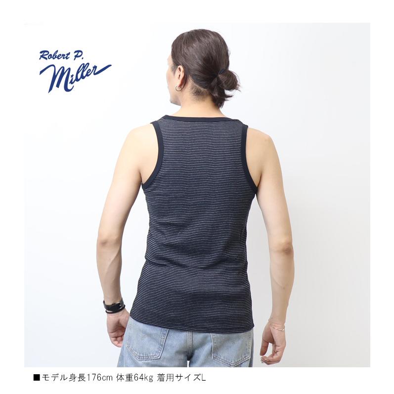 Robert P. Miller ロバート ピー ミラー パネルリブ タンクトップ 無地 ボーダー パック入り メンズ 110C | Robert P. Miller | 20