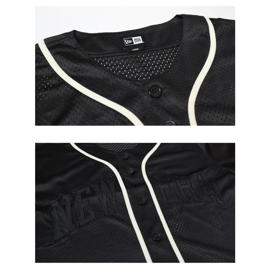 NEW ERA（ニューエラ） 半袖 メッシュ ベースボールシャツ メンズ 送料