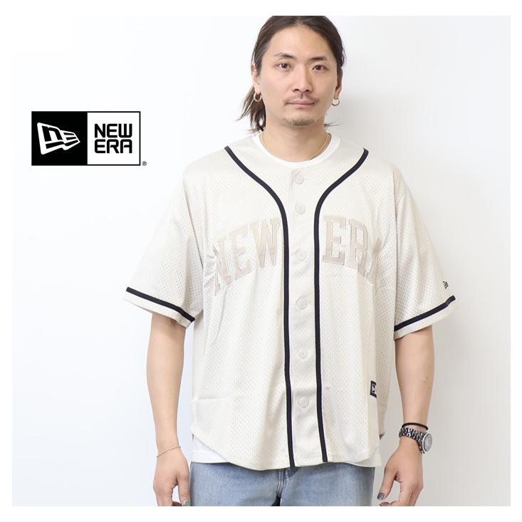 NEW ERA（ニューエラ） 半袖 メッシュ ベースボールシャツ メンズ 送料