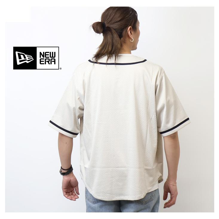 NEW ERA（ニューエラ） 半袖 メッシュ ベースボールシャツ メンズ 送料