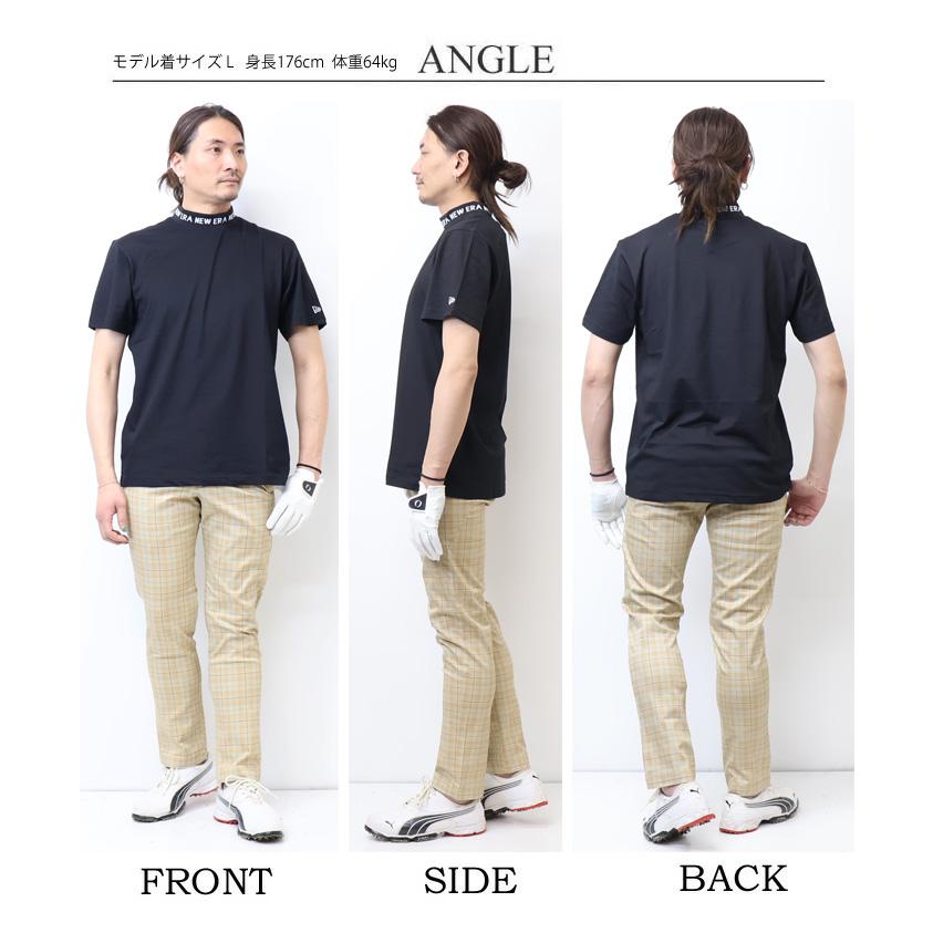 【新品】ニューエラ／ハイネック／モックネック／ 半袖／Ｌサイズ ニューエラ（NEW ERA）（レディース）ゴルフウェア 吸汗速乾 半袖