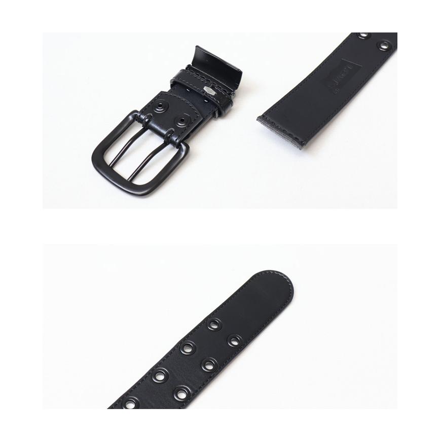 Levi's（リーバイス） ダブルピン ブラックバックル PUレザーベルト