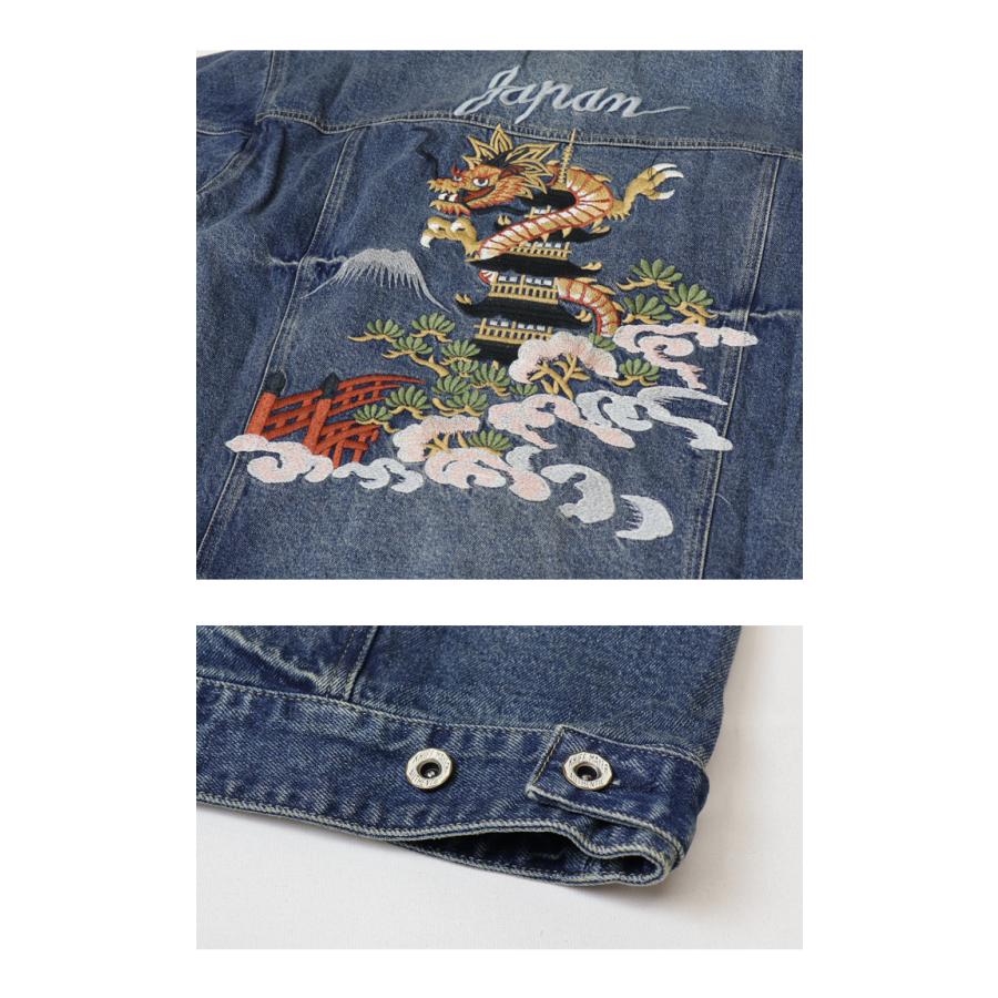 【新品】YAMANE刺繍Gジャン、ジャケット KRIFF MAYER（クリフメイヤー） 刺繍 スーベニアデニムジャケット