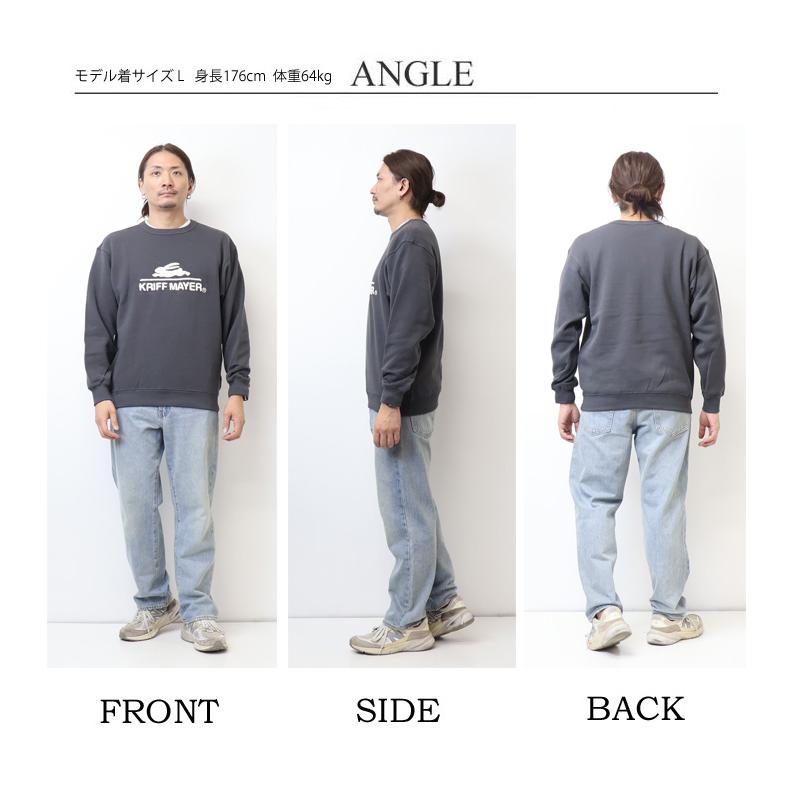 KRIFF MAYER（クリフメイヤー） サガラ刺繍 スウェットシャツ 裏起毛
