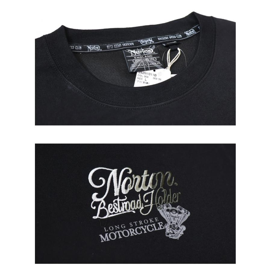 ノートン（NORTON） グラデーション刺繍 Tシャツ メンズ 半袖Tシャツ