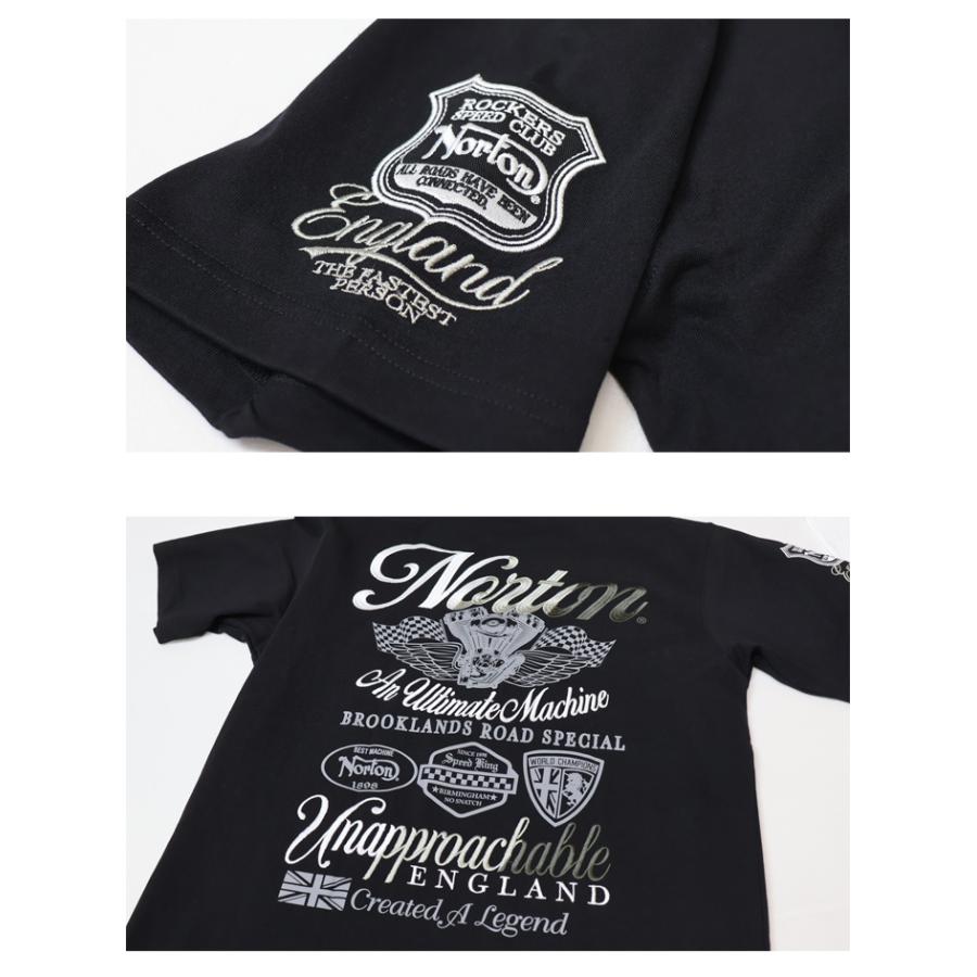 ノートン（NORTON） グラデーション刺繍 Tシャツ メンズ 半袖Tシャツ